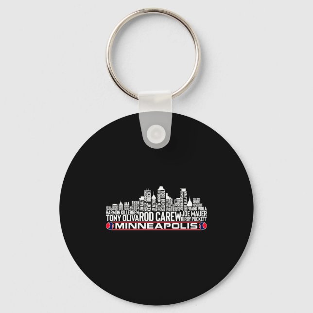 Minnesota Baseball Team All Time Legends Minneapol Key Ring (Front)
