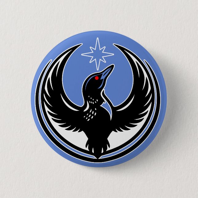 Minnesota Bird Loon Protest 6 Cm Round Badge (Front)