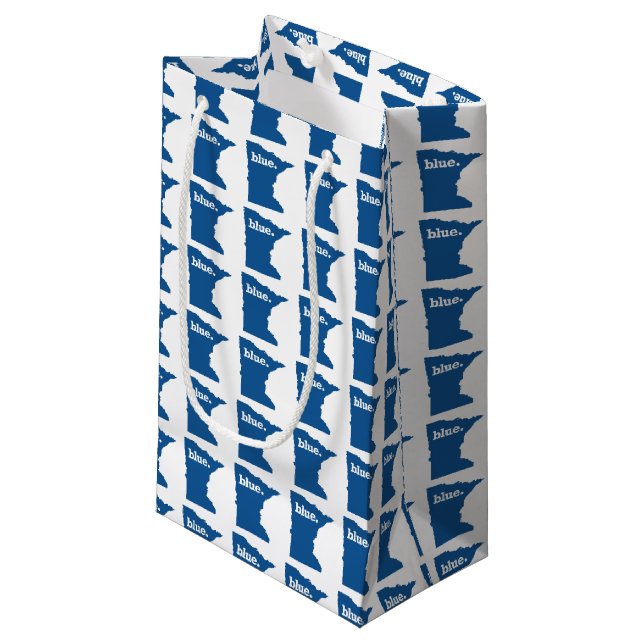 MINNESOTA BLUE STATE SMALL GIFT BAG (Front Angled)