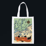 Minnesota Border Lakes Gift Bag<br><div class="desc">A rare vintage map of Minnesota's Border Lakes repurposed on a REUSABLE gift/ tote/grocery bag.</div>