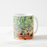 Minnesota Border Lakes Map Mug<br><div class="desc">Exceptional vintage postcard map of the Minnesota Border Lakes repurposed on a mug  or any glassware you like.</div>