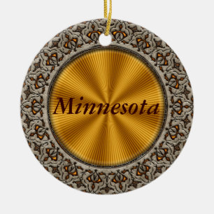 Minnesota Ceramic Tree Decoration