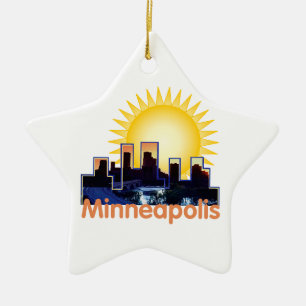 Minnesota Ceramic Tree Decoration