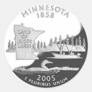 Minnesota Classic Round Sticker