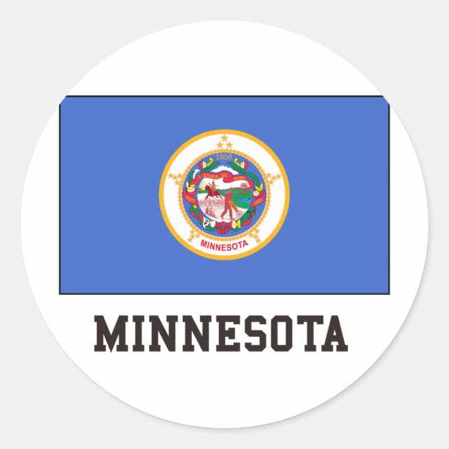 Minnesota Classic Round Sticker (Front)