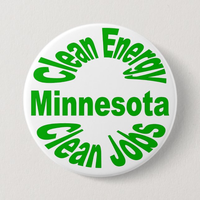 Minnesota Clean Emery - Clean Jobs 7.5 Cm Round Badge (Front)