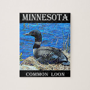 Minnesota Common Loon Jigsaw Puzzle