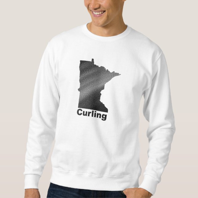 Minnesota Curling (front, black) Sweatshirt (Front)