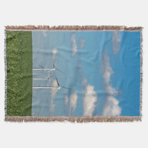 Minnesota, Dexter, Grand Meadow Wind Farm 2 Throw Blanket