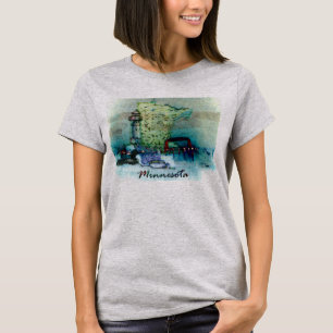 Minnesota Digital Art T-Shirt