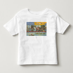 Minnesota (Ducks) - Large Letter Scenes Toddler T-Shirt
