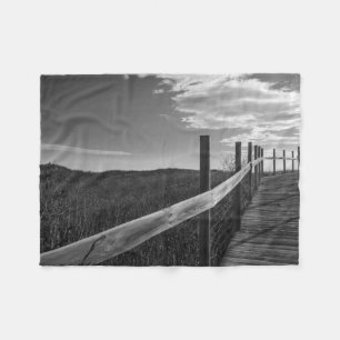Minnesota, Duluth, Park Point, Boardwalk Fleece Blanket