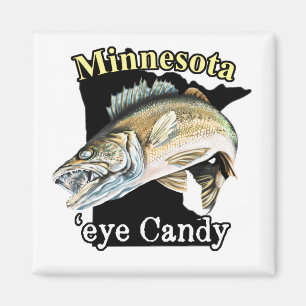 Minnesota 'Eye Candy Funny Walleye Fishing Magnet