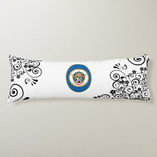 Minnesota flag body cushion (Front)