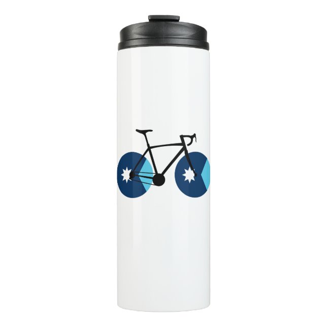 Minnesota Flag Cycling Thermal Tumbler (Front)