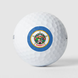 Minnesota flag golf balls