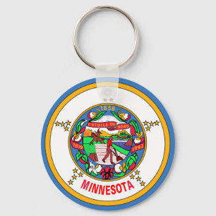 Minnesota flag key ring