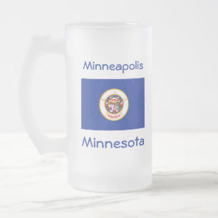 Minnesota Flag Map City Mug