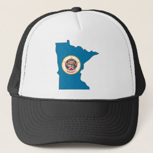 Minnesota Flag Map Trucker Hat