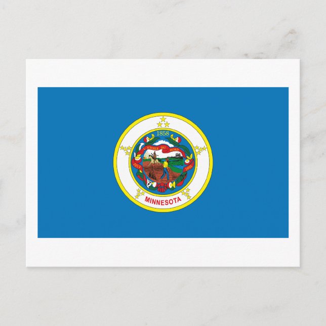 Minnesota Flag Postcard (Front)