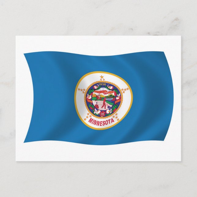 Minnesota Flag Postcard (Front)