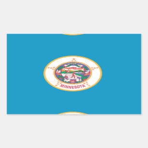 MINNESOTA Flag - Rectangular Sticker