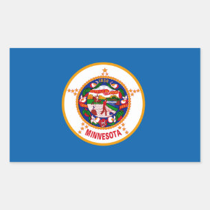 Minnesota Flag Rectangular Sticker