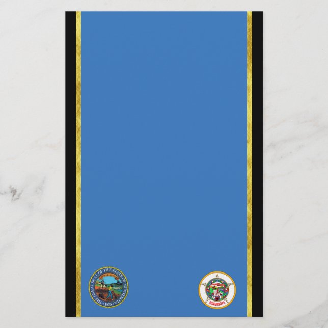 Minnesota flag stationery (Front)