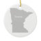 Minnesota home silhouette state map