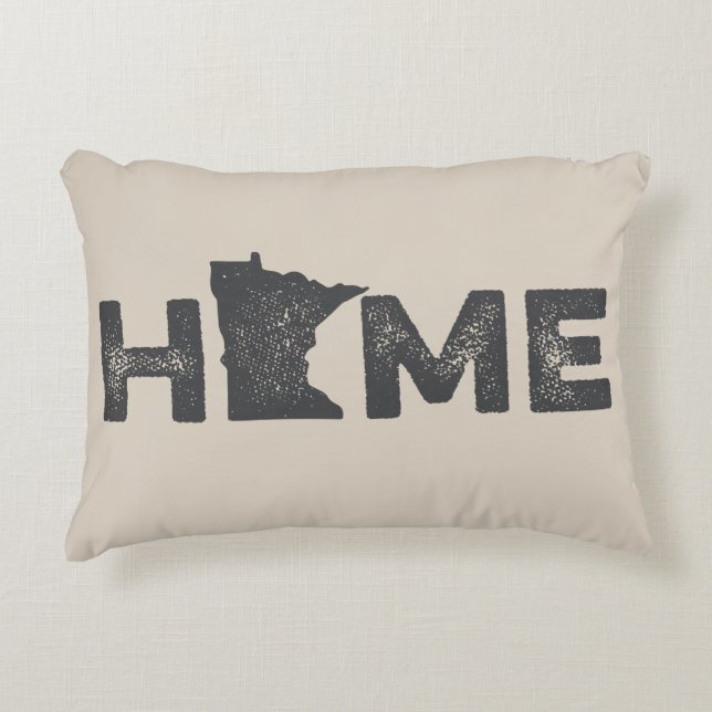 Minnesota Home State Love Pillow (Front)