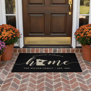 Minnesota Home State Personalised Doormat