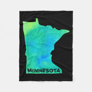 Minnesota Home State Women Men Kid Roots Map Love Fleece Blanket