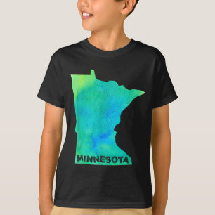 Minnesota Home State Women Men Kid Roots Map Love T-Shirt