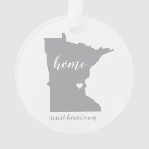 Minnesota Hometown Personalised Ornament