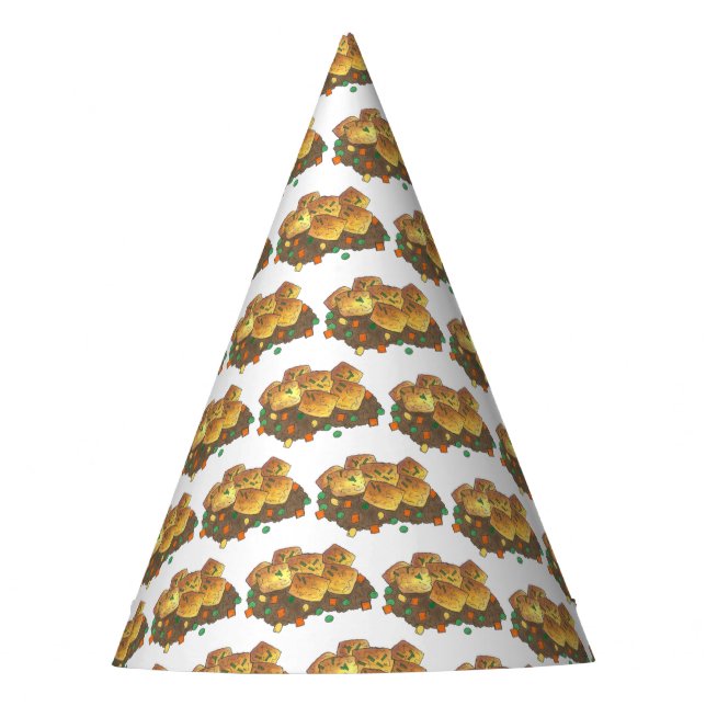 Minnesota Hot Dish Tater Tot Casserole Party Hat (Front)