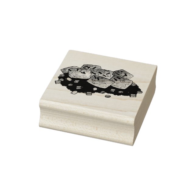 Minnesota Hot Dish Tater Tot Casserole Rubber Stamp (Stamp)