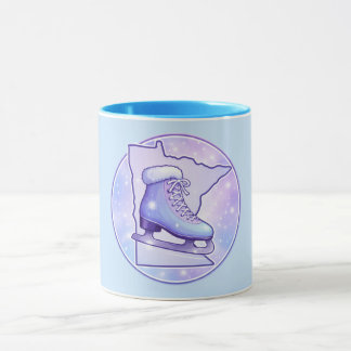 Minnesota Ice Skating Blue & Purple Mug