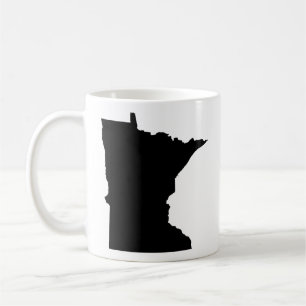 Minnesota in Black and White Coffee Mug