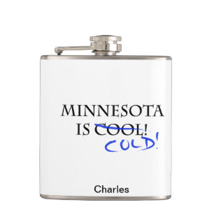 Minnesota is Cool Hip Flask