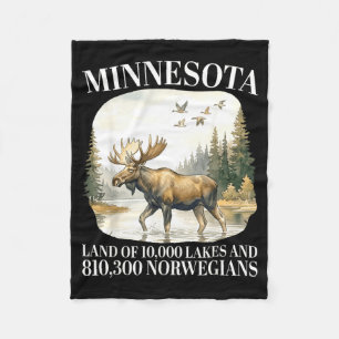 Minnesota Land of 10000 Lakes and 810300 Fleece Blanket