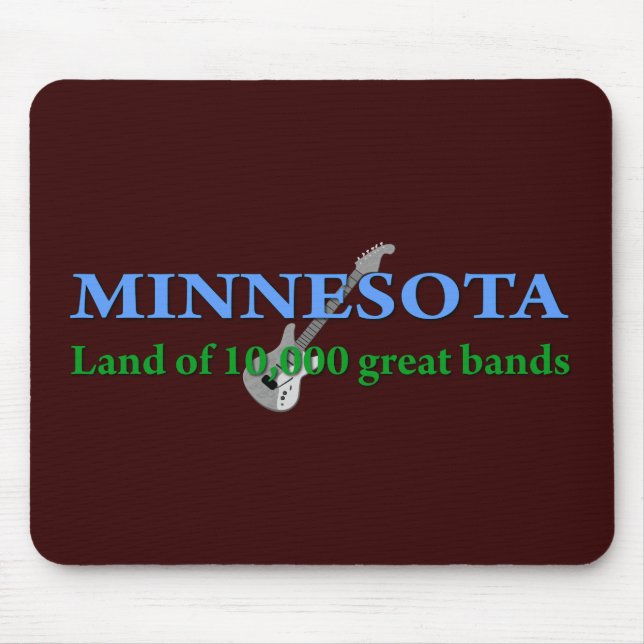 Minnesota - Land of 10,000 Bands Mouse Mat (Front)