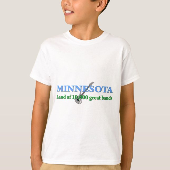 Minnesota - Land of 10,000 Bands T-Shirt (Front)