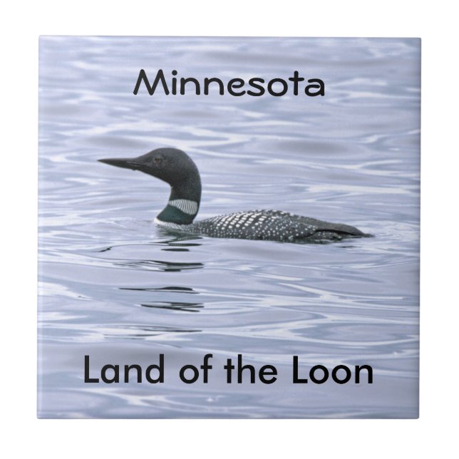 Minnesota Land of the Loon Tile (Front)