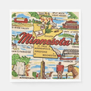 Minnesota Landmarks Party Napkin