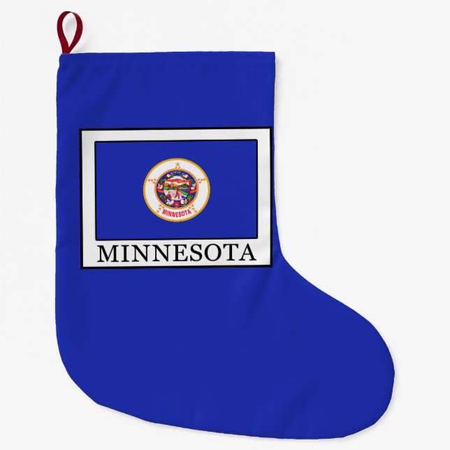 Minnesota Large Christmas Stocking (Front)