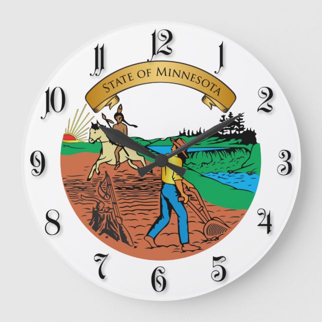 Minnesota Large Clock (Front)