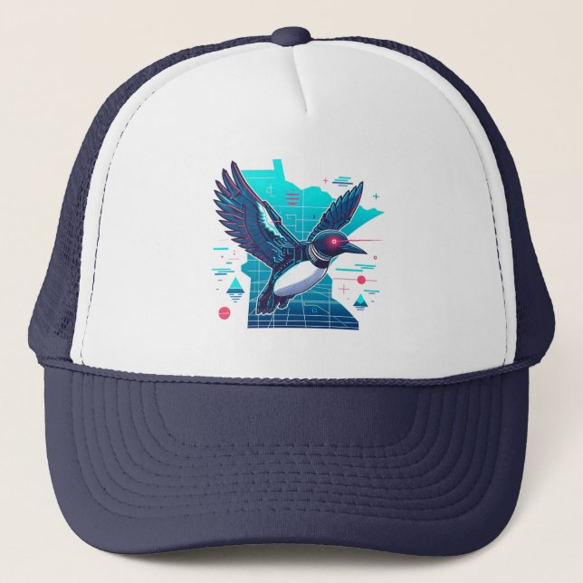 Minnesota Lazer Loon Trucker Hat (Front)