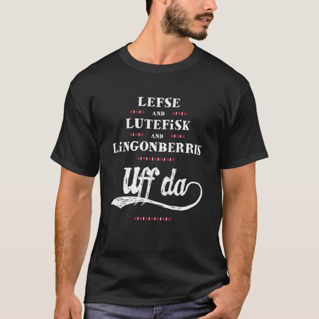 Minnesota Lefse Uff Da Vintage T-Shirt (Front)