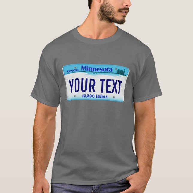 Minnesota license plate T-Shirt (Front)