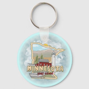 Minnesota Lighthouse keychain